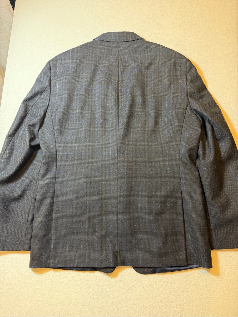 Tommy Hilfiger Charcoal Blazer with Subtle Blue Windowpane - Picture 11 of 12